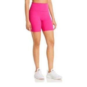 SOLID & STRIPED Women's Vibrant Pink Bike Shorts
